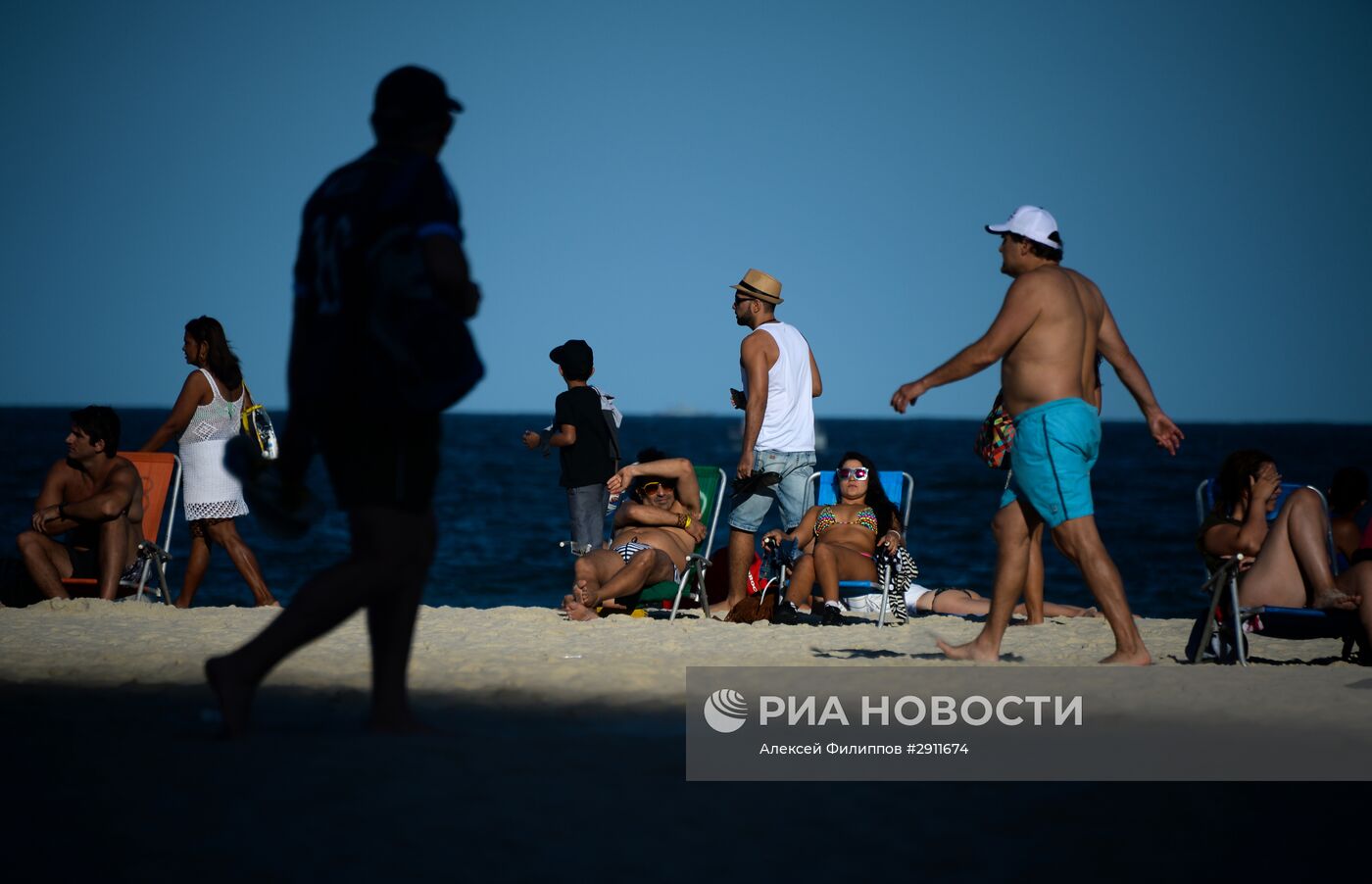 Пляж Копакабана в Рио-де-Жанейро