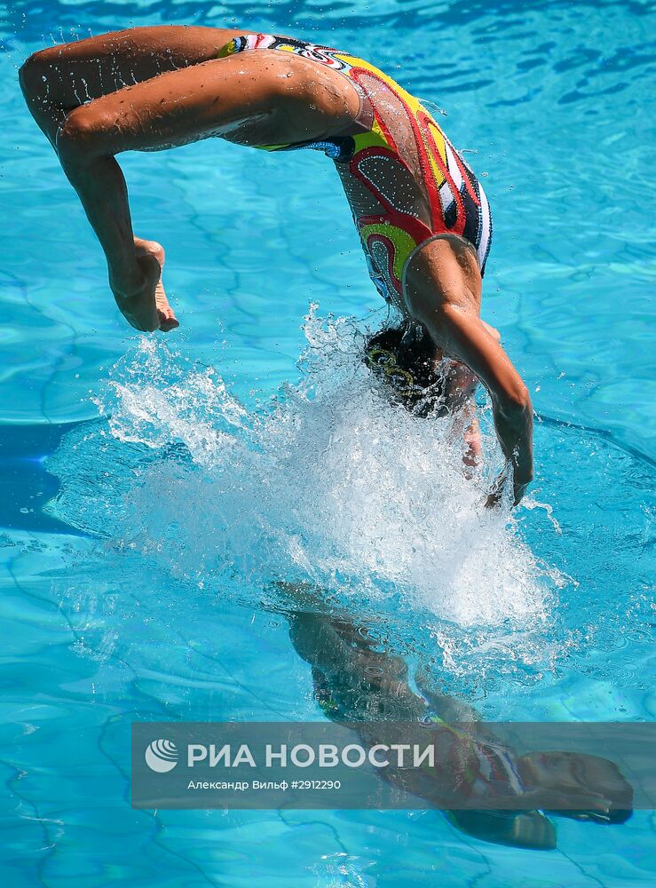 Олимпиада 2016. Синхронное плавание. Дуэты. Произвольная программа. Предварительный раунд