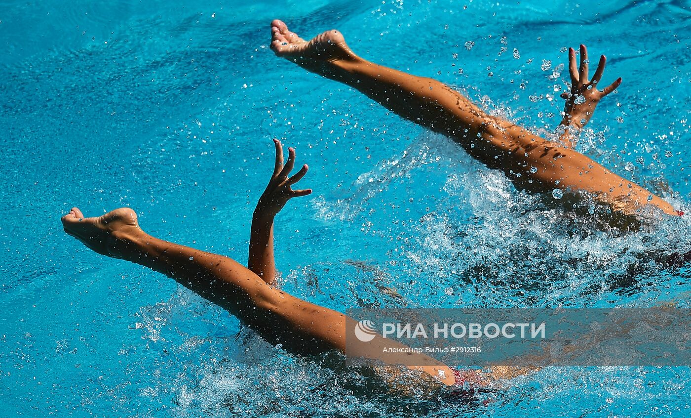 Олимпиада 2016. Синхронное плавание. Дуэты. Произвольная программа. Предварительный раунд