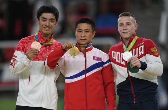 Олимпиада 2016. Спортивная гимнастика. Мужчины. Опорный прыжок