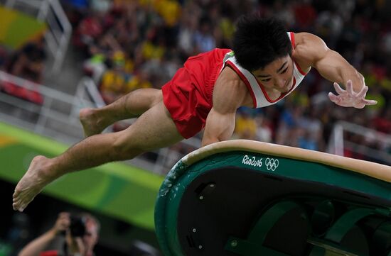 Олимпиада 2016. Спортивная гимнастика. Мужчины. Опорный прыжок