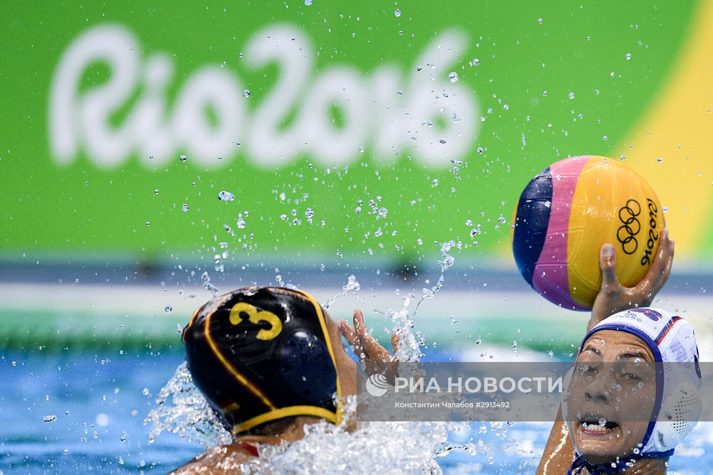 Олимпиада 2016. Водное поло. Женщины. Матч Россия - Испания