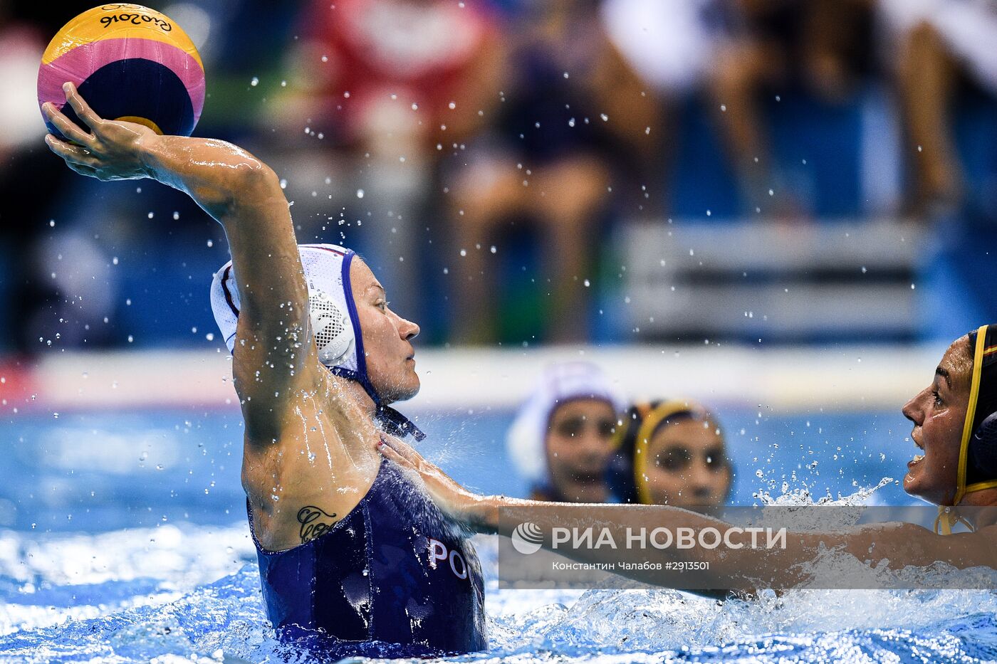 Олимпиада 2016. Водное поло. Женщины. Матч Россия - Испания