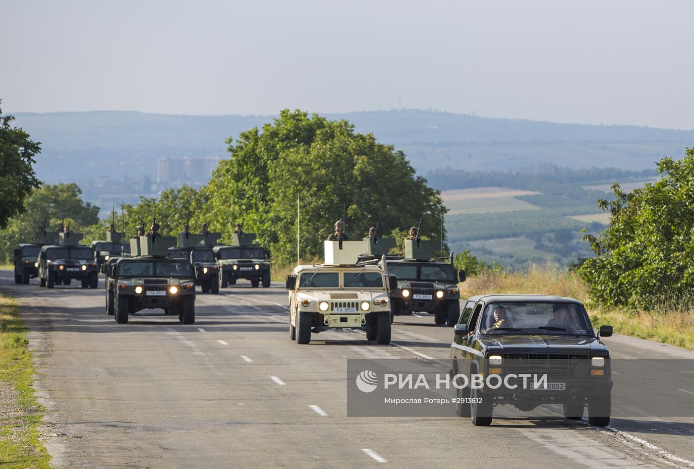 Репетиция парада военной техники ко Дню независимости Молдавии