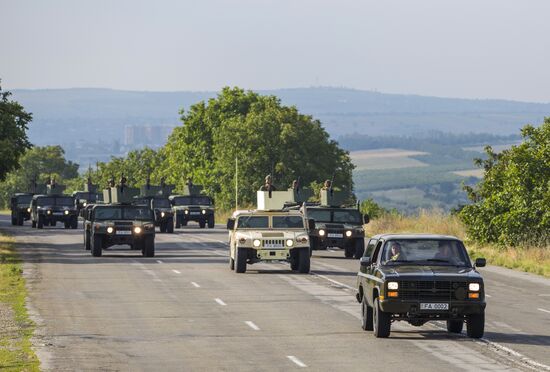 Репетиция парада военной техники ко Дню независимости Молдавии