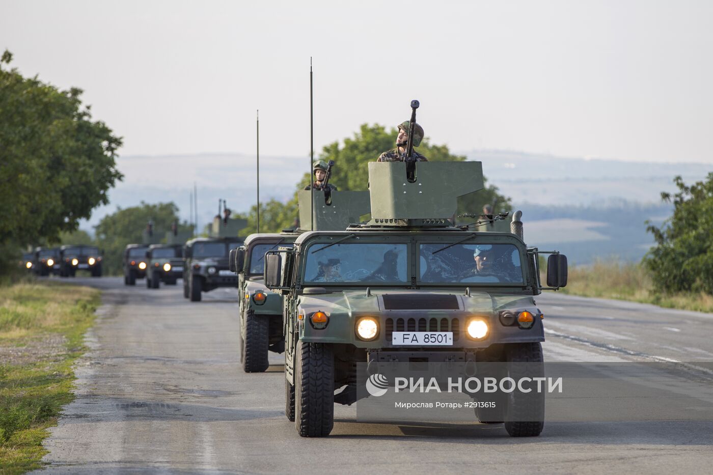 Репетиция парада военной техники ко Дню независимости Молдавии