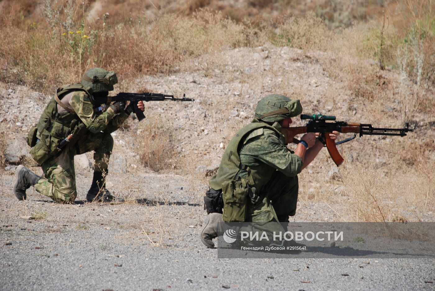 Военные учения в Донецке