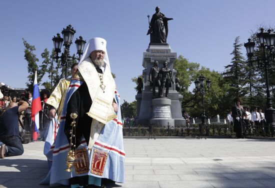 Открытие памятника Екатерине II в Симферополе