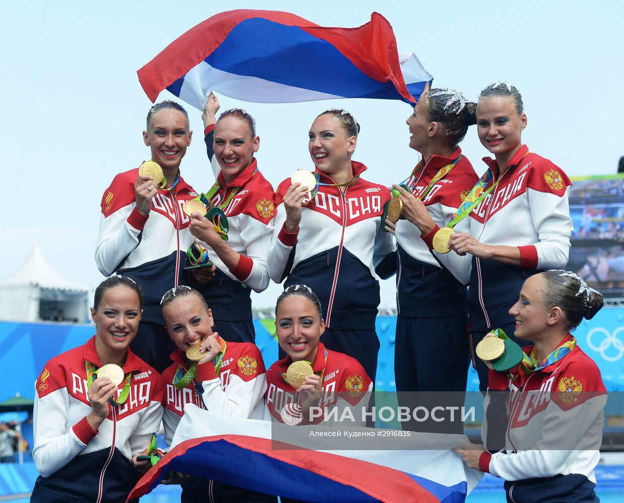 Олимпиада 2016. Синхронное плавание. Группы. Произвольная программа