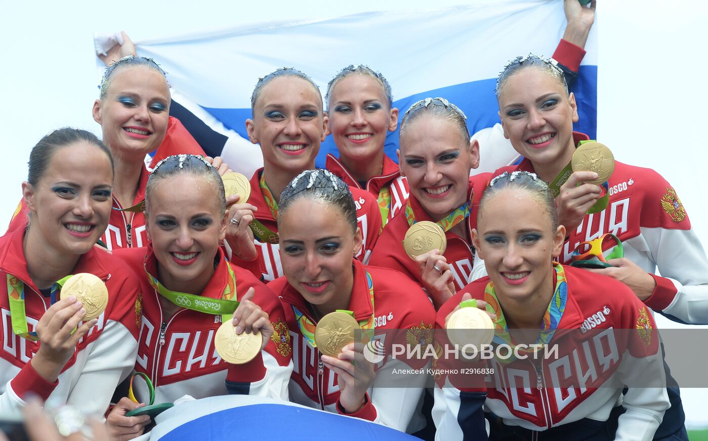 Олимпиада 2016. Синхронное плавание. Группы. Произвольная программа