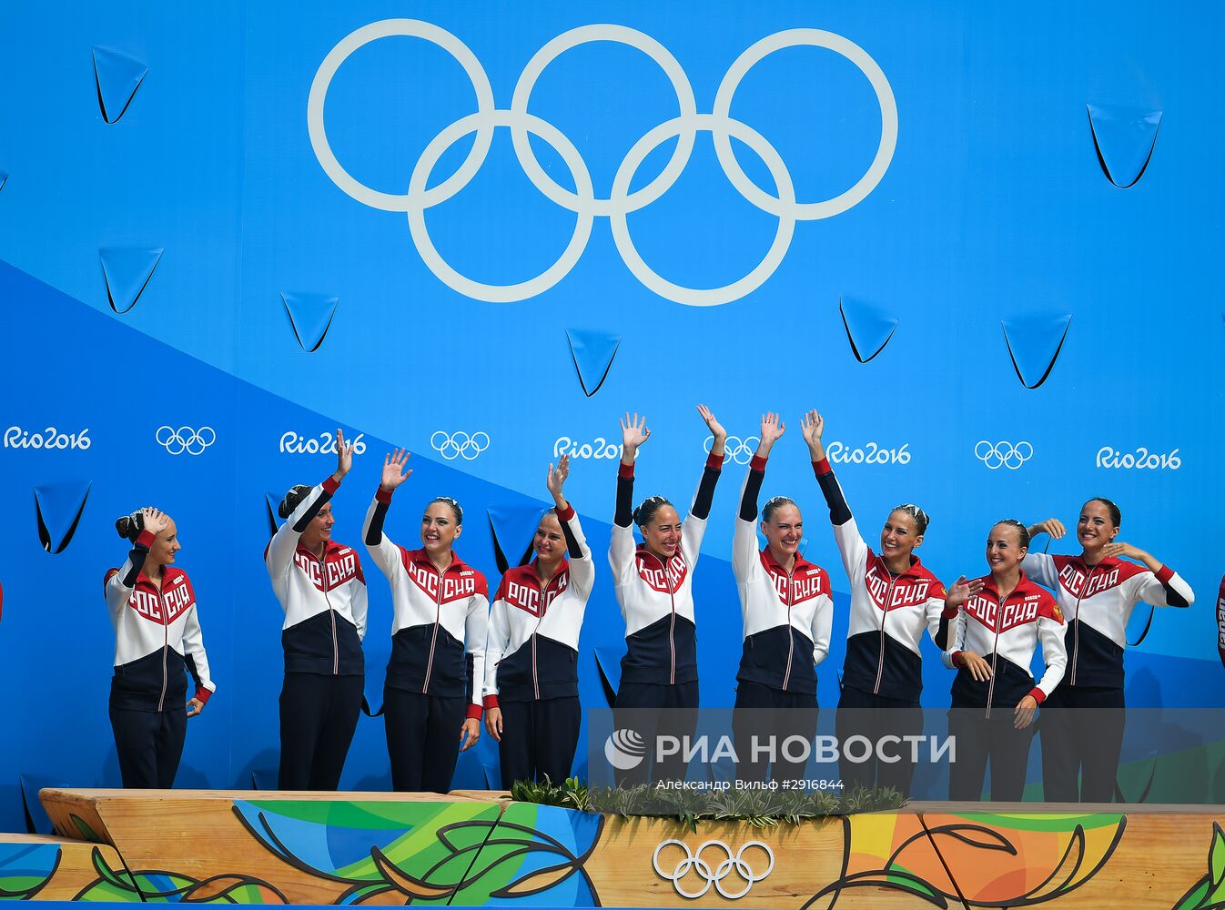 Олимпиада 2016. Синхронное плавание. Группы. Произвольная программа
