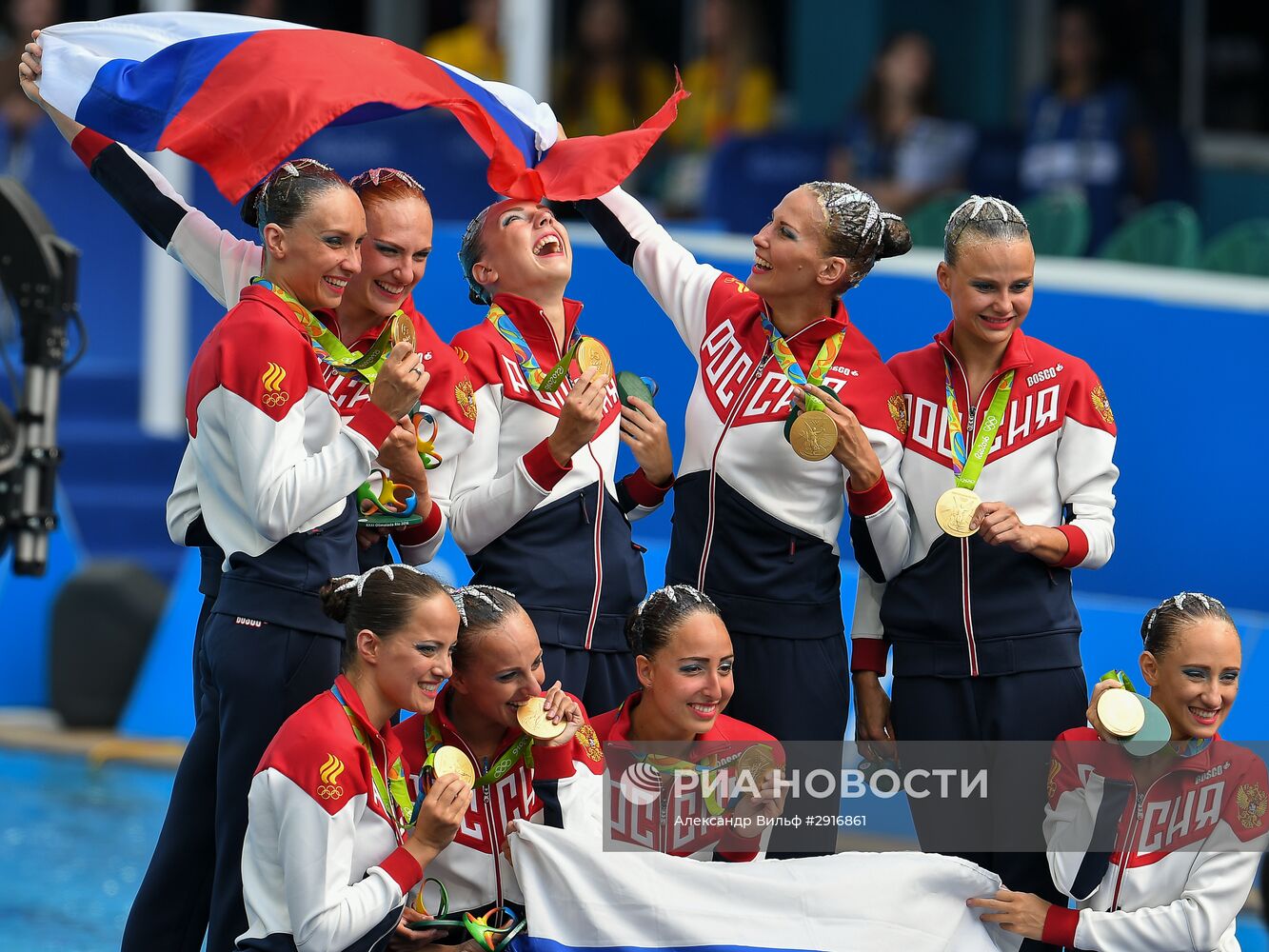 Олимпиада 2016. Синхронное плавание. Группы. Произвольная программа