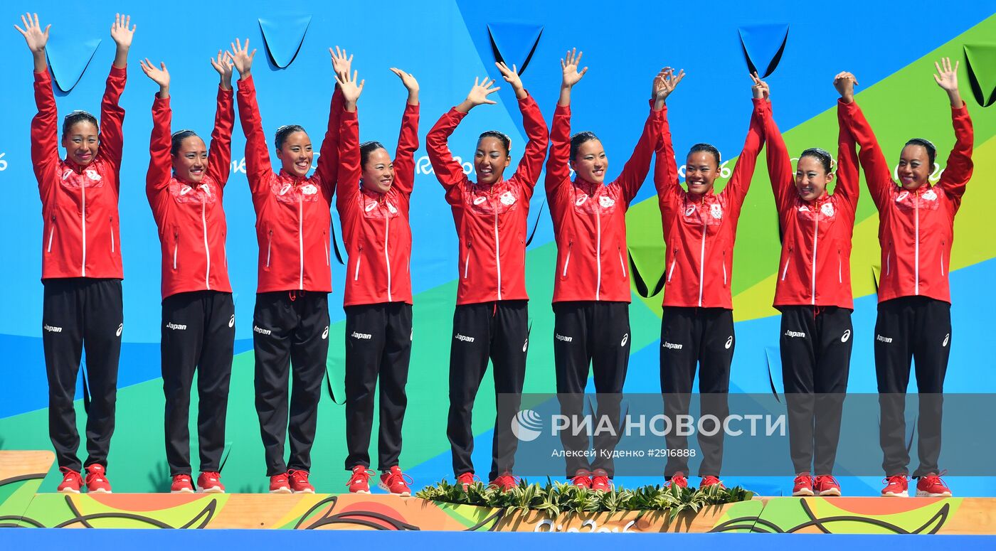 Олимпиада 2016. Синхронное плавание. Группы. Произвольная программа