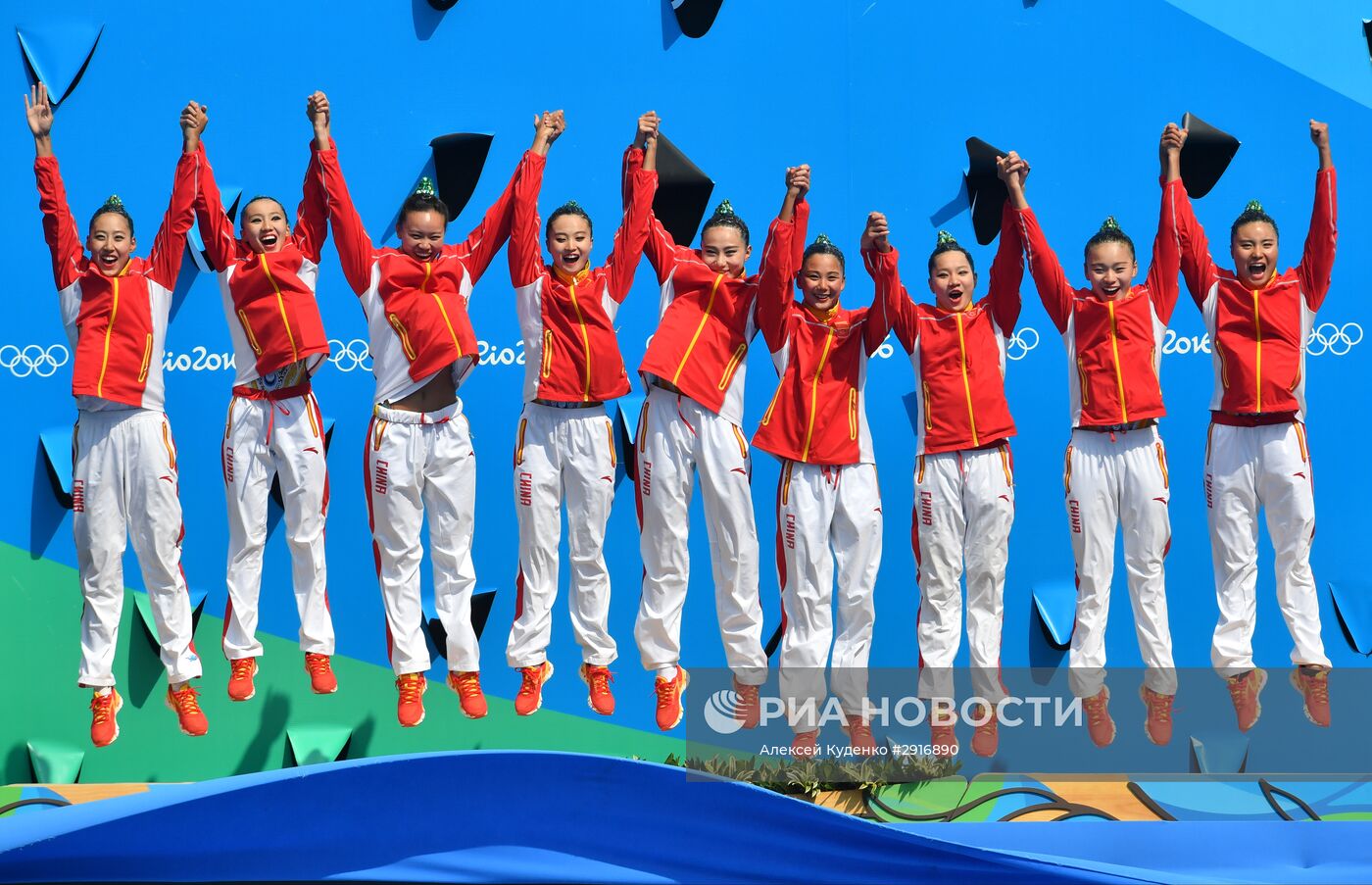 Олимпиада 2016. Синхронное плавание. Группы. Произвольная программа