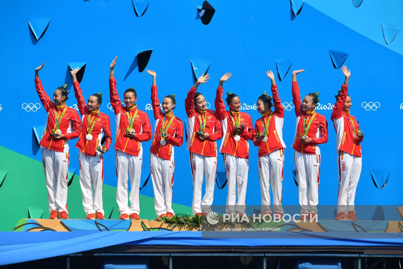 Олимпиада 2016. Синхронное плавание. Группы. Произвольная программа