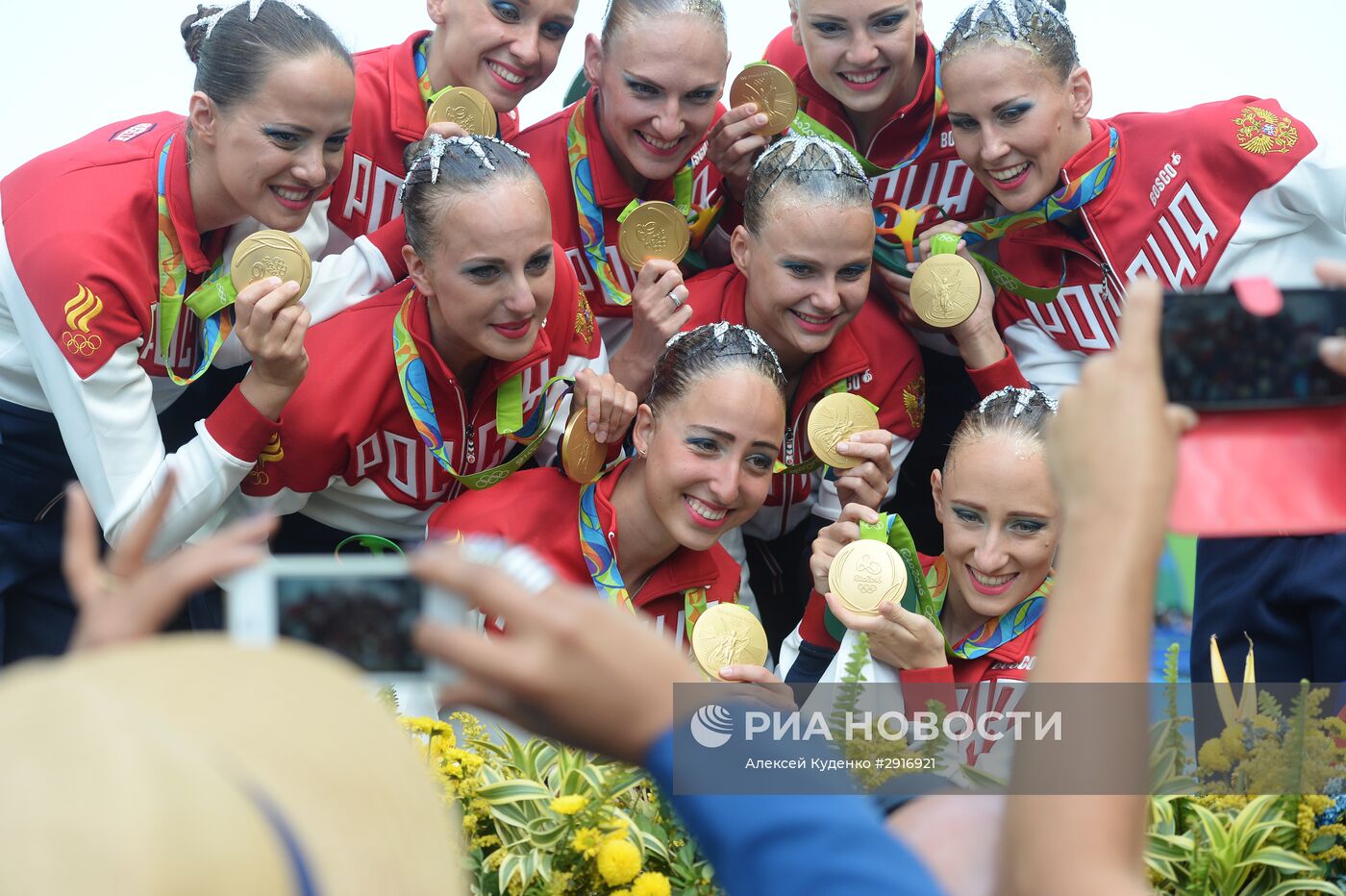 Олимпиада 2016. Синхронное плавание. Группы. Произвольная программа