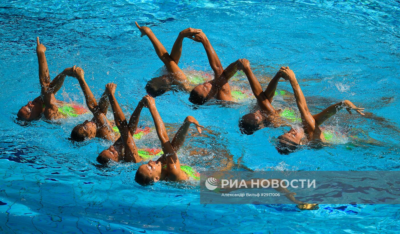 Олимпиада 2016. Синхронное плавание. Группы. Произвольная программа