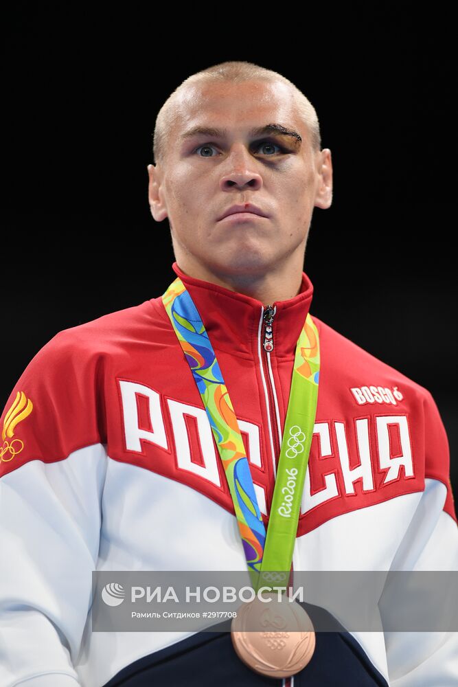 Олимпиада 2016. Бокс. Награждение призеров в весе до 56 кг