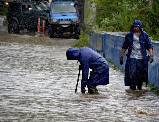 Проливные дожди во Владивостоке