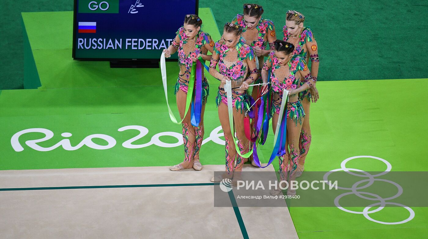 Олимпиада 2016. Художественная гимнастика. Группы. Финал