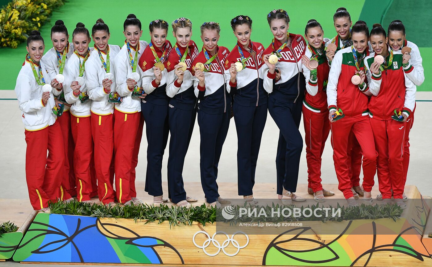 Олимпиада 2016. Художественная гимнастика. Группы. Финал