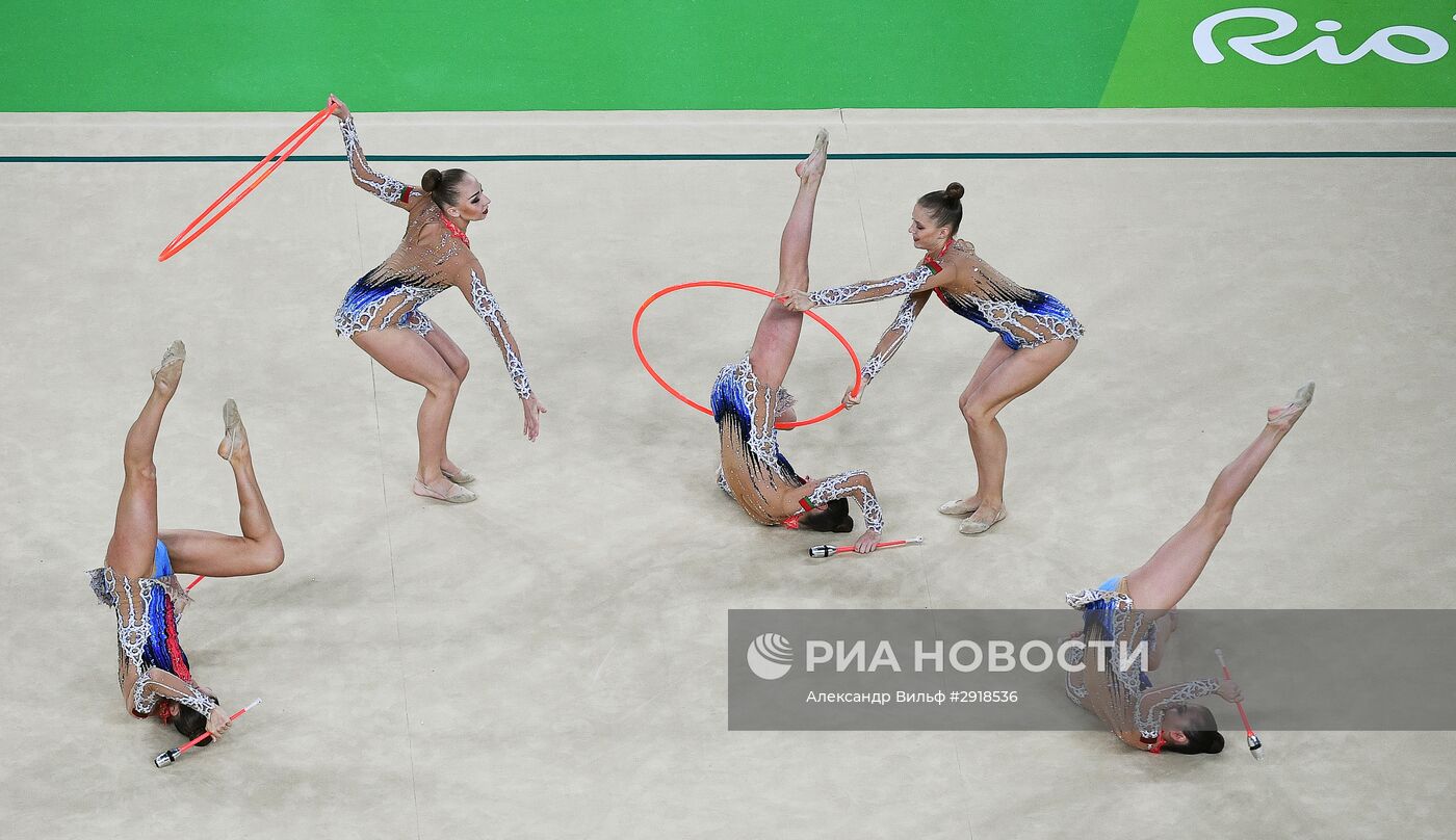 Олимпиада 2016. Художественная гимнастика. Группы. Финал