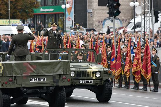 Военный парад по случаю 25-летней годовщины со Дня Независимости Украины