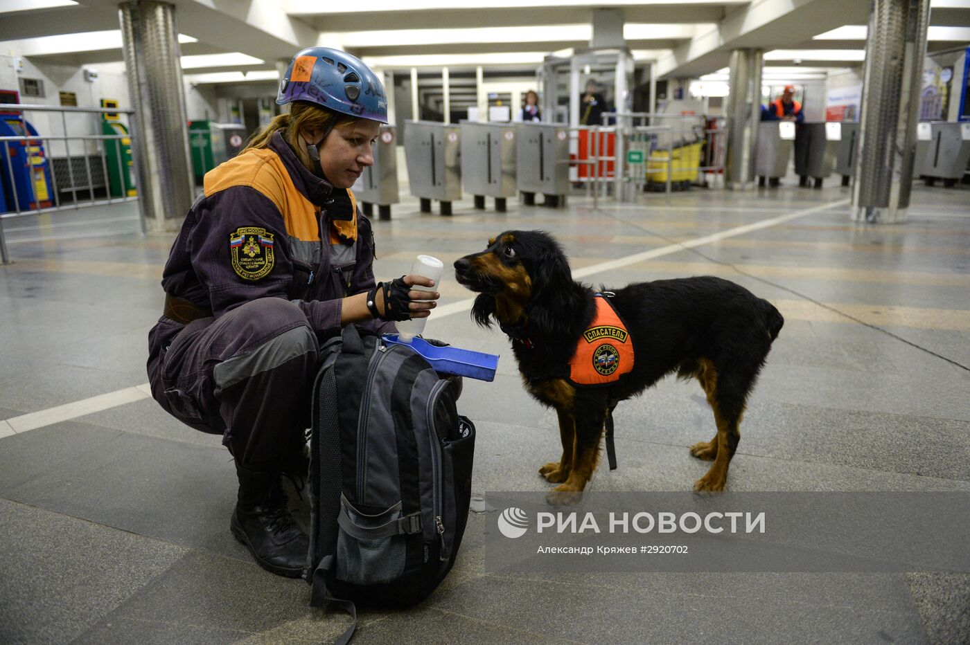 Учения МЧС в новосибирском метро