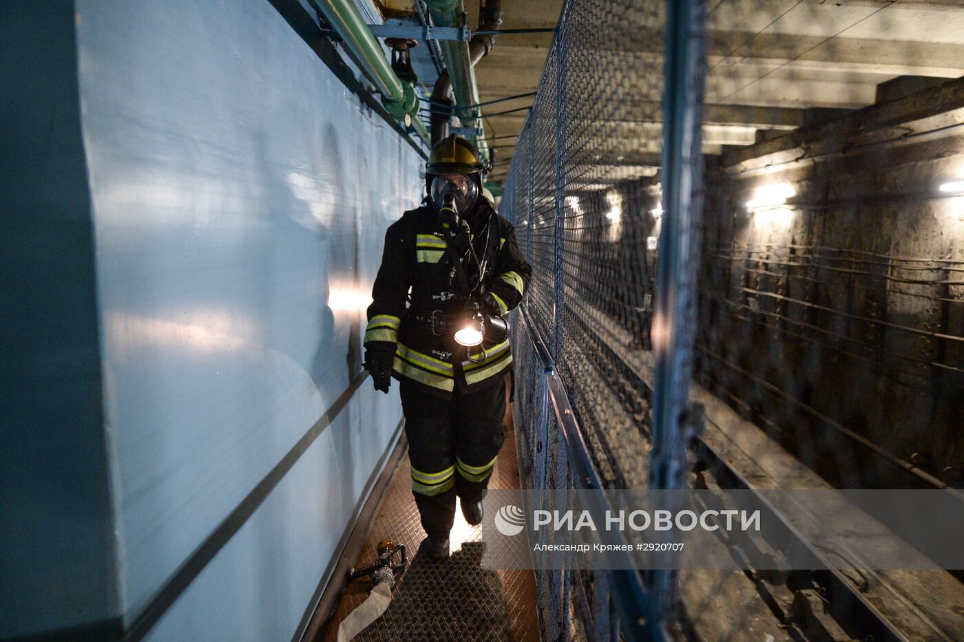 Учения МЧС в новосибирском метро