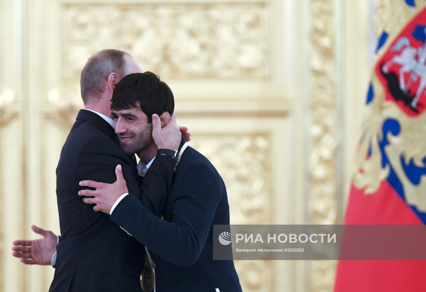 Церемония вручения президентом РФ В. Путиным госнаград победителям и призерам олимпийской сборной РФ