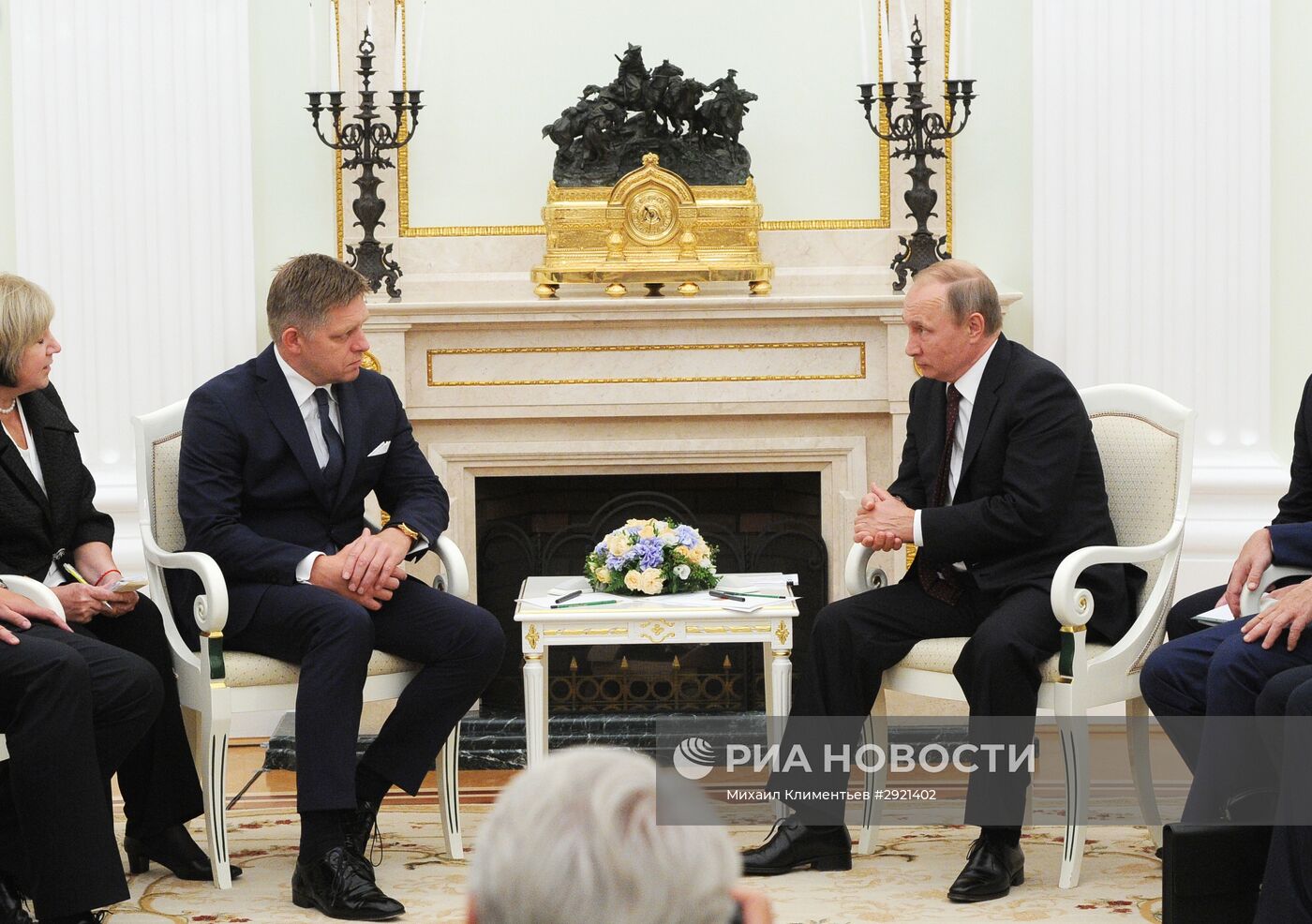 Президент РФ В. Путин встретился с премьер-министром Словакии Р. Фицо