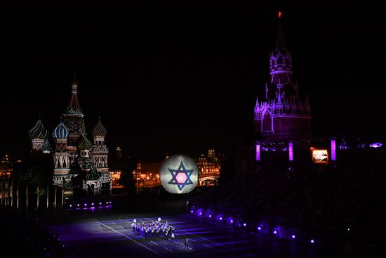 Открытие Международного военно-музыкального фестиваля "Спасская башня - 2016"