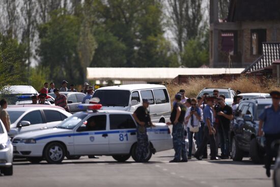 Взрыв у здания китайского посольства в Бишкеке