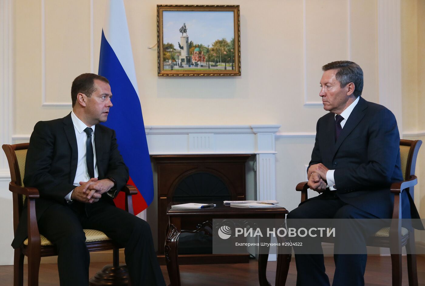 Рабочая поездка премьер-министра РФ Д. Медведева в Липецкую область