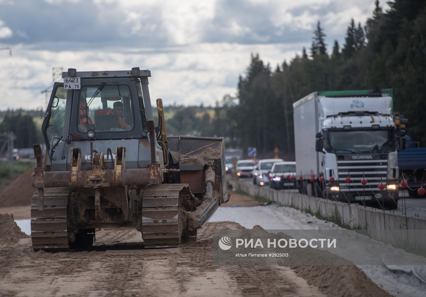 Строительство пятого пускового комплекса ЦКАД