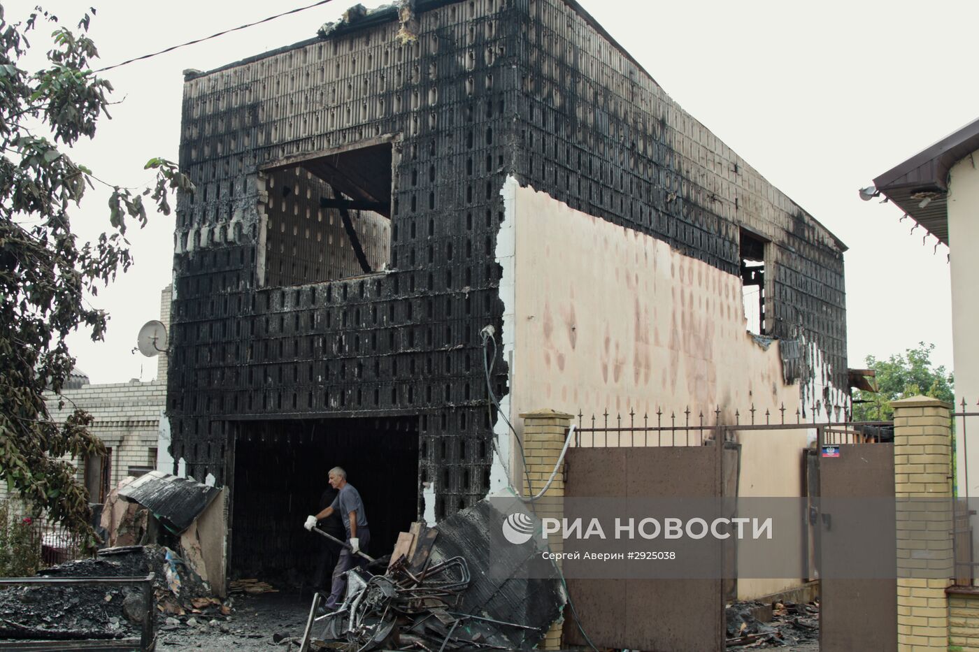 Обстрел Ясиноватой в ДНР