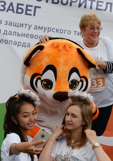 Благотворительный забег в защиту амурского тигра и дальневосточного леопарда во Владивостоке