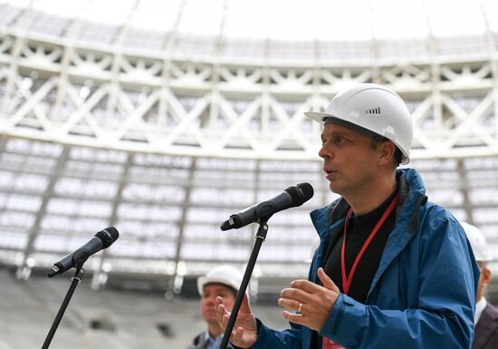 Визит экспертов FIFA и Оргкомитета "Россия-2018" на стадион "Лужники"
