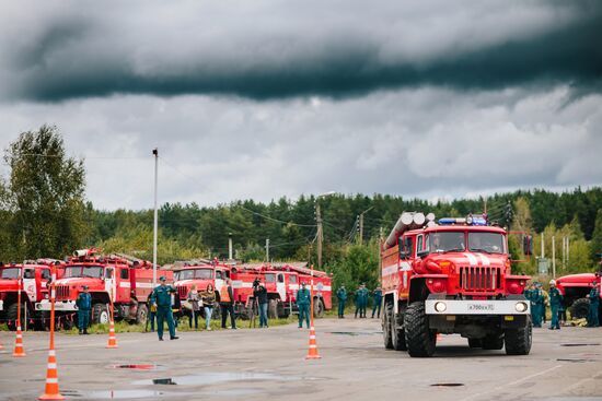 Соревнования по пожарному многоборью в Ивановской области