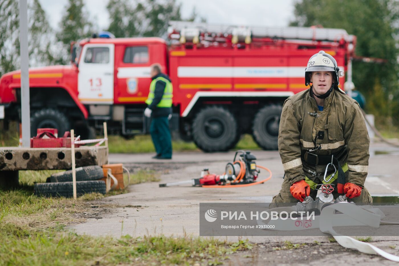 Соревнования по пожарному многоборью в Ивановской области