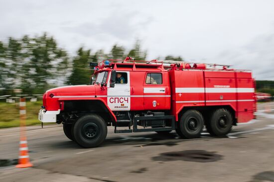 Соревнования по пожарному многоборью в Ивановской области