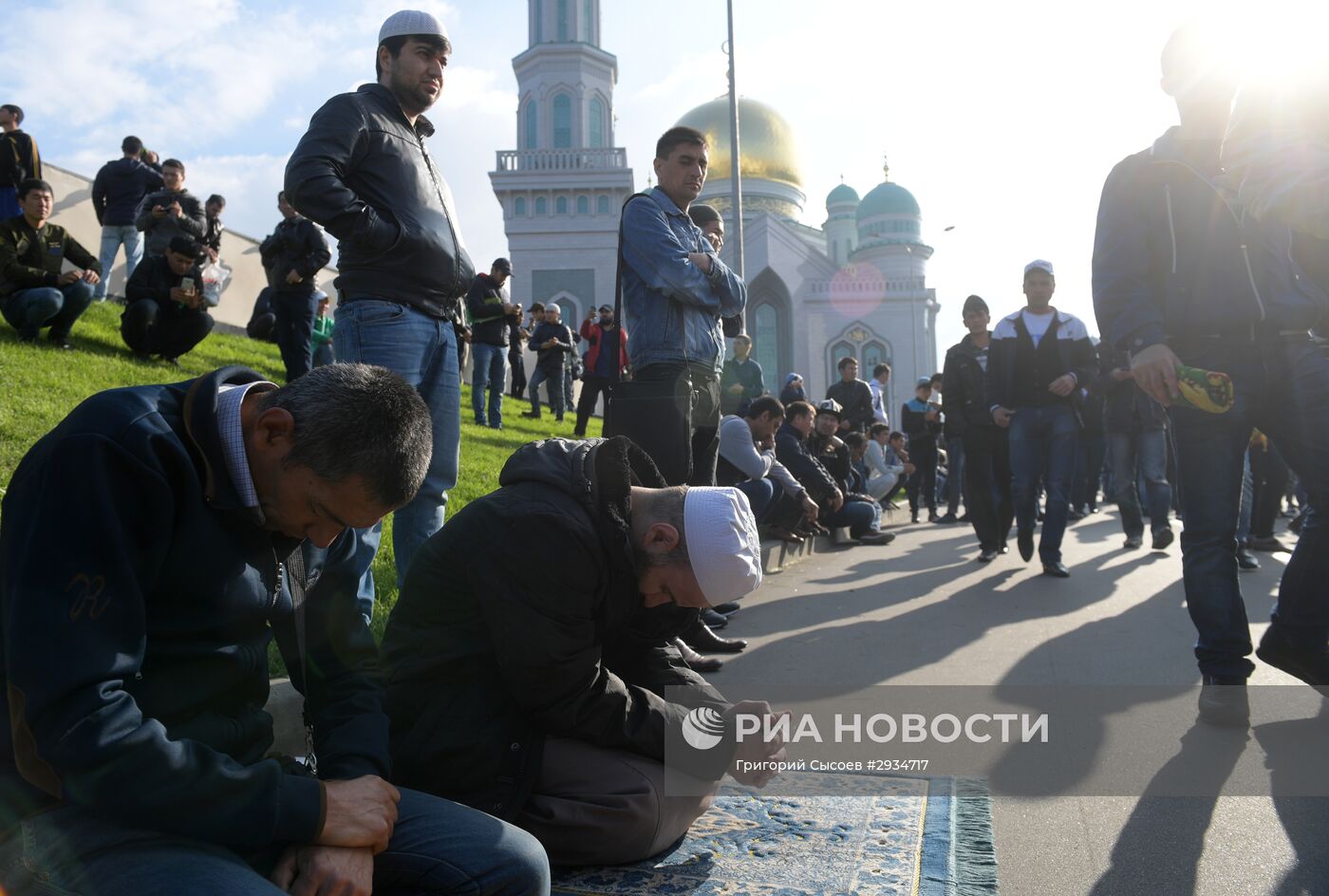 Празднование Курбан-Байрама в Москве