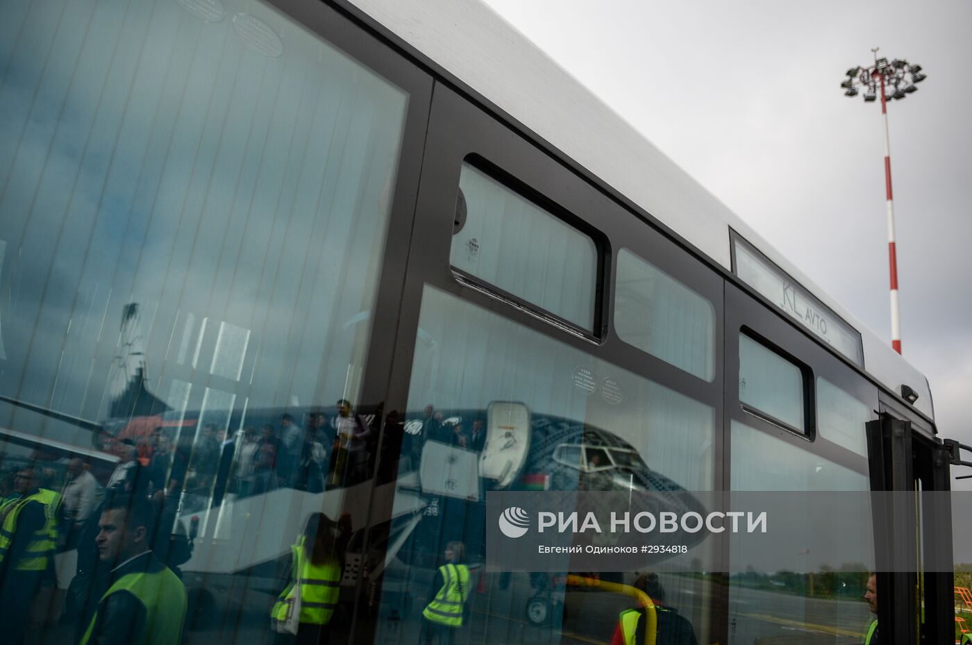 Прибытие первого рейса в аэропорт "Жуковский"