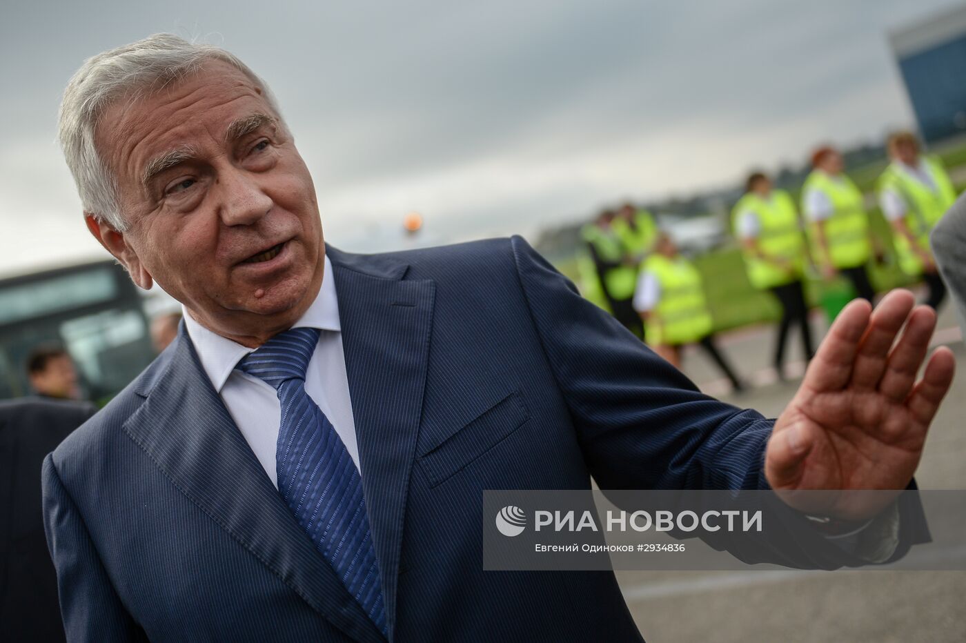 Прибытие первого рейса в аэропорт "Жуковский"