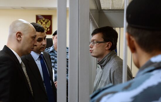 Заседание по ходатайству следствия о продлении срока ареста Денису Никандрову
