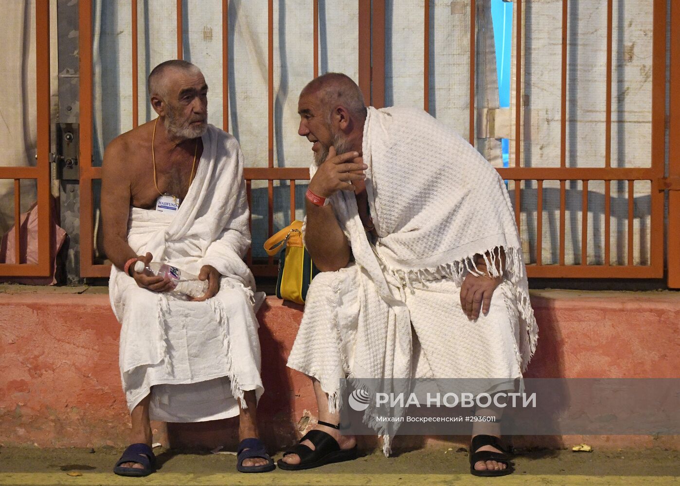 Паломники во время хаджа в Саудовской Аравии