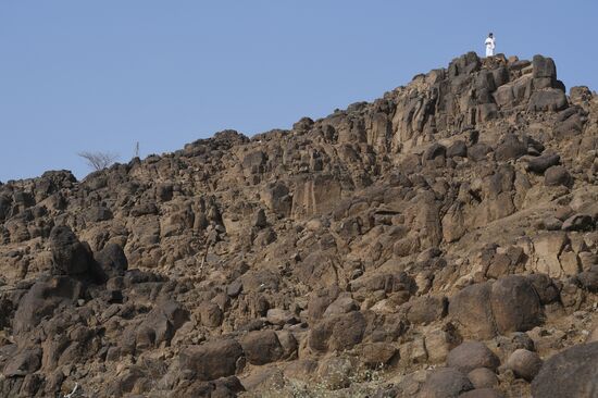 Паломники во время хаджа в Саудовской Аравии
