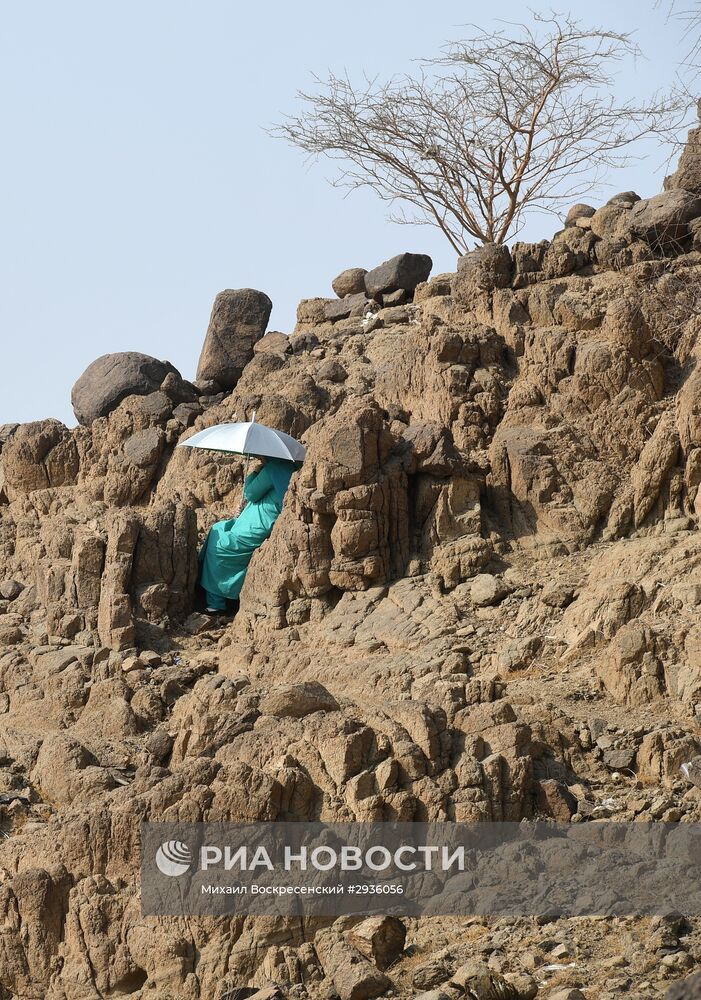 Паломники во время хаджа в Саудовской Аравии