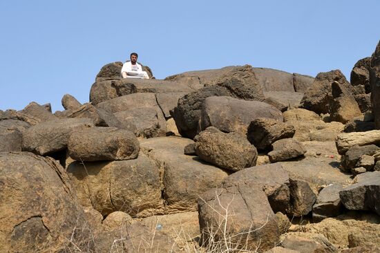 Паломники во время хаджа в Саудовской Аравии