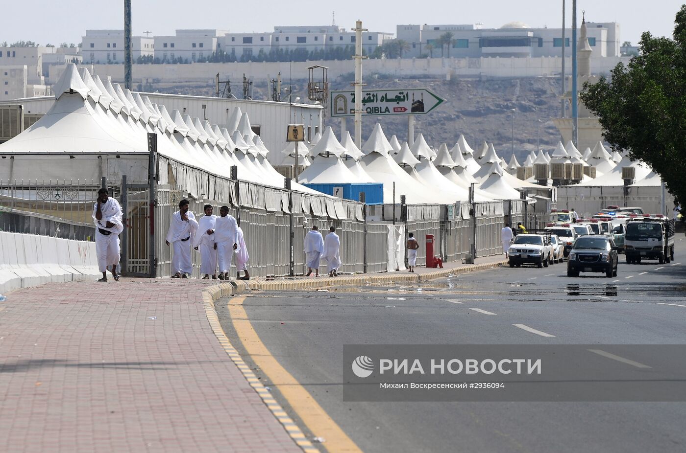 Паломники во время хаджа в Саудовской Аравии